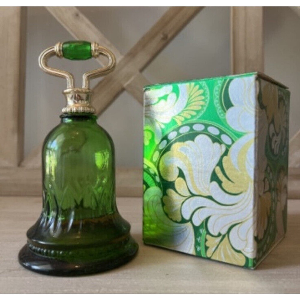 Vintage Avon 1978 Emerald Bell Roses Roses Cologne empty 30% full W/Box
